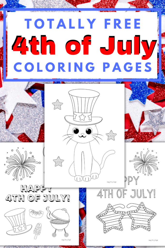 Cute th of july coloring pages free printables