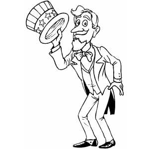 Uncle sam coloring page