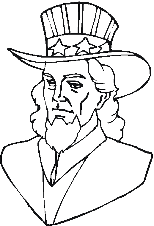 Free patriotic coloring pages from