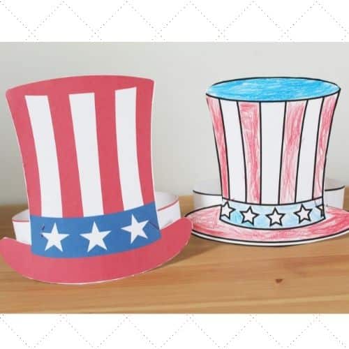 Uncle sam hat craft free printable