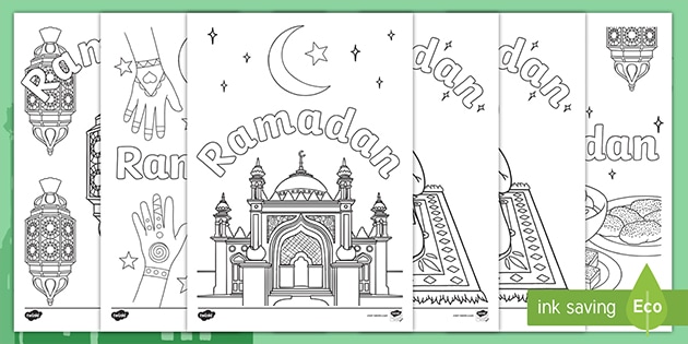 Ramadan colouring pages teacher made