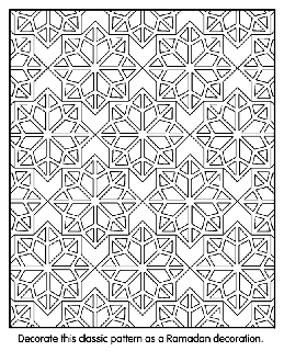 Ramadan at sundown free coloring pages