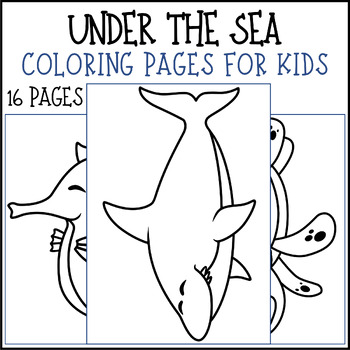 Under the sea coloring pages for kids sea animals coloring pages morning work