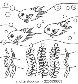 Sea animals outline drawing images stock photos d objects vectors