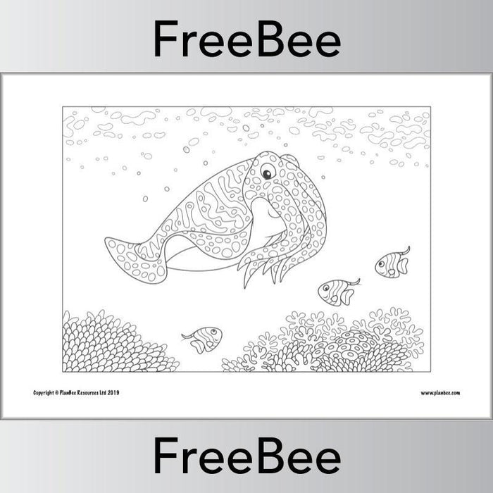 Under the sea colouring pages â