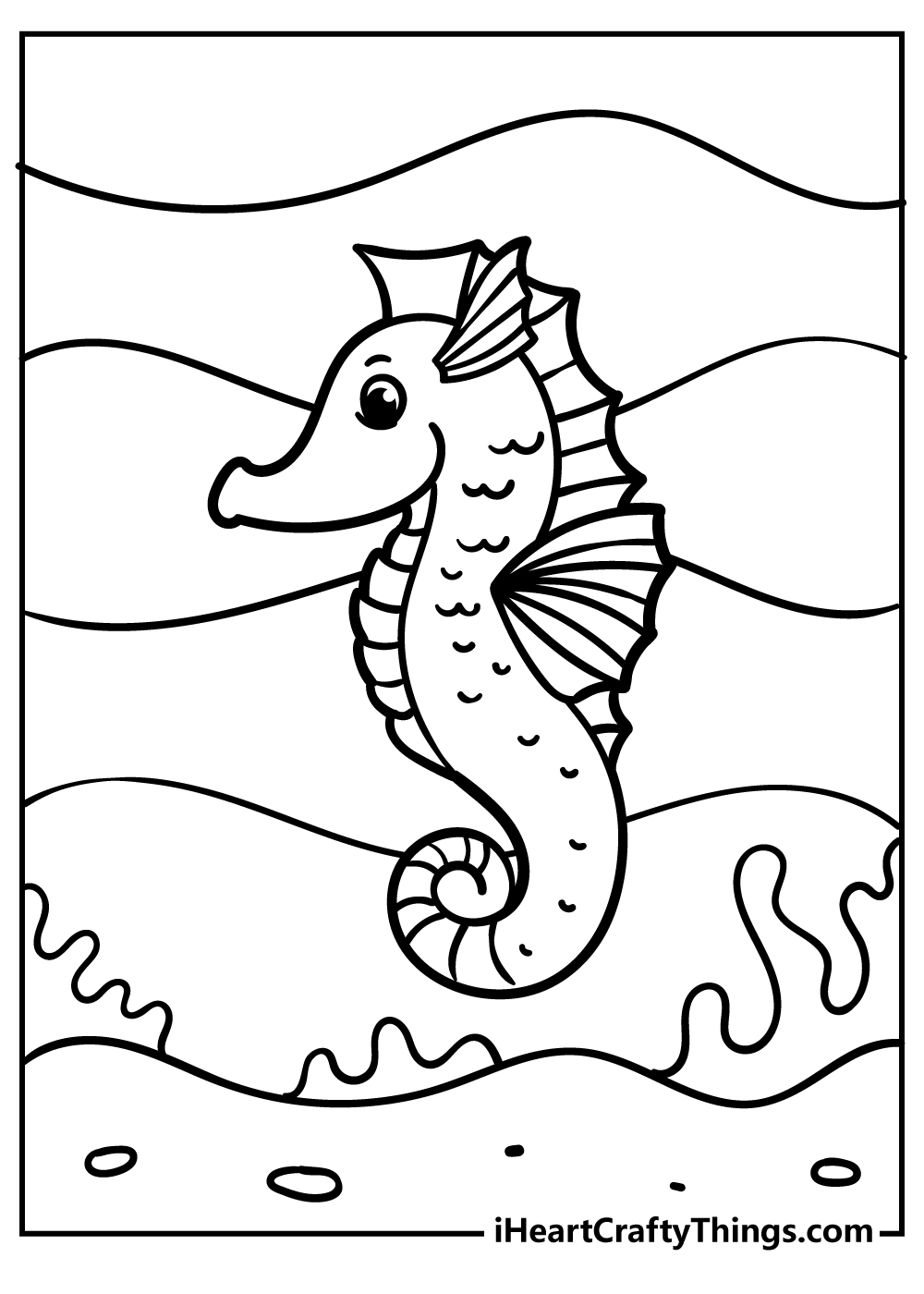 Sea creatures coloring pages free printables