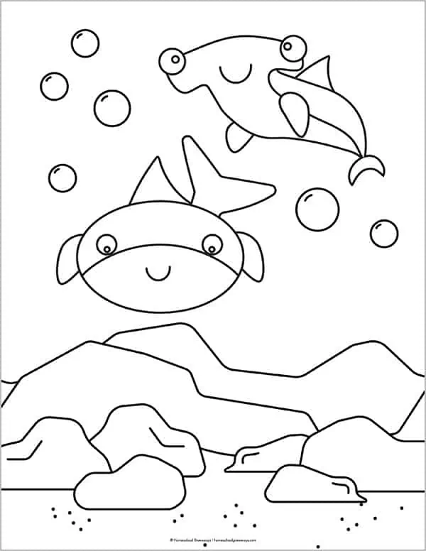 Ocean coloring pages for kids to print for free