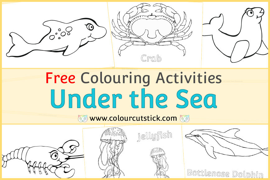 Free under the sea colouringcoloring pages