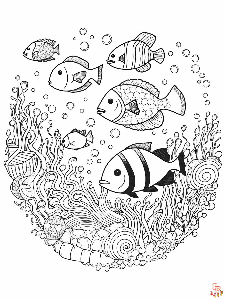 Dive into creativity with under the sea coloring pages