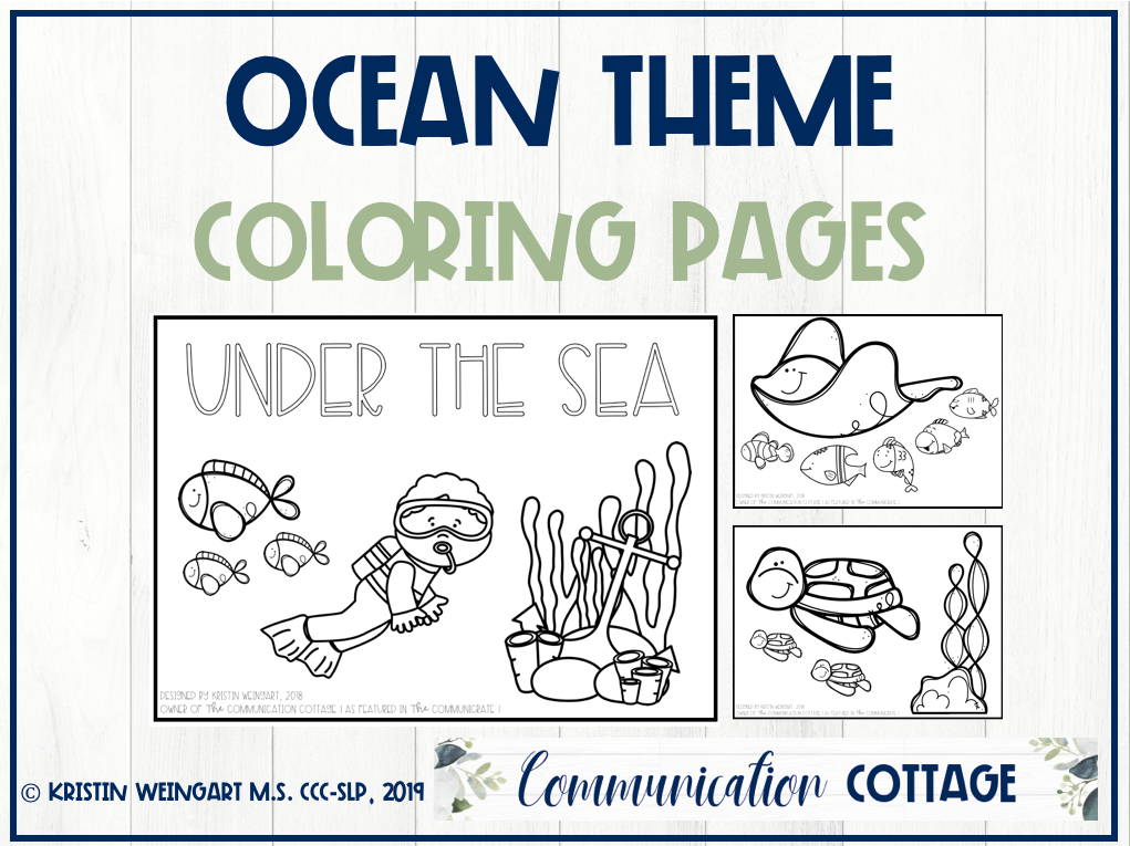 Ocean coloring pages â munication cottage llc
