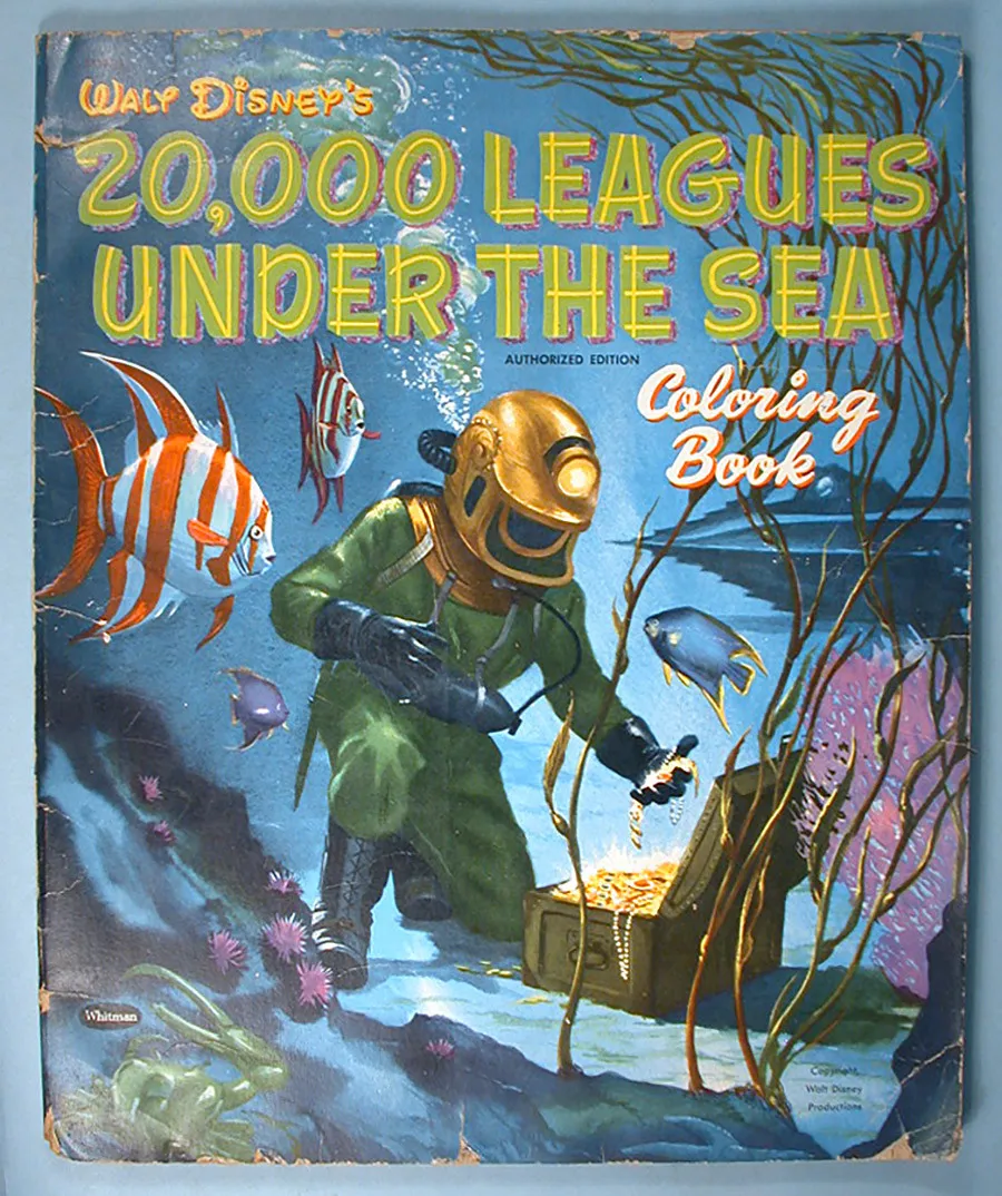 Leagues under the sea oversized coloring book w disney jules verne