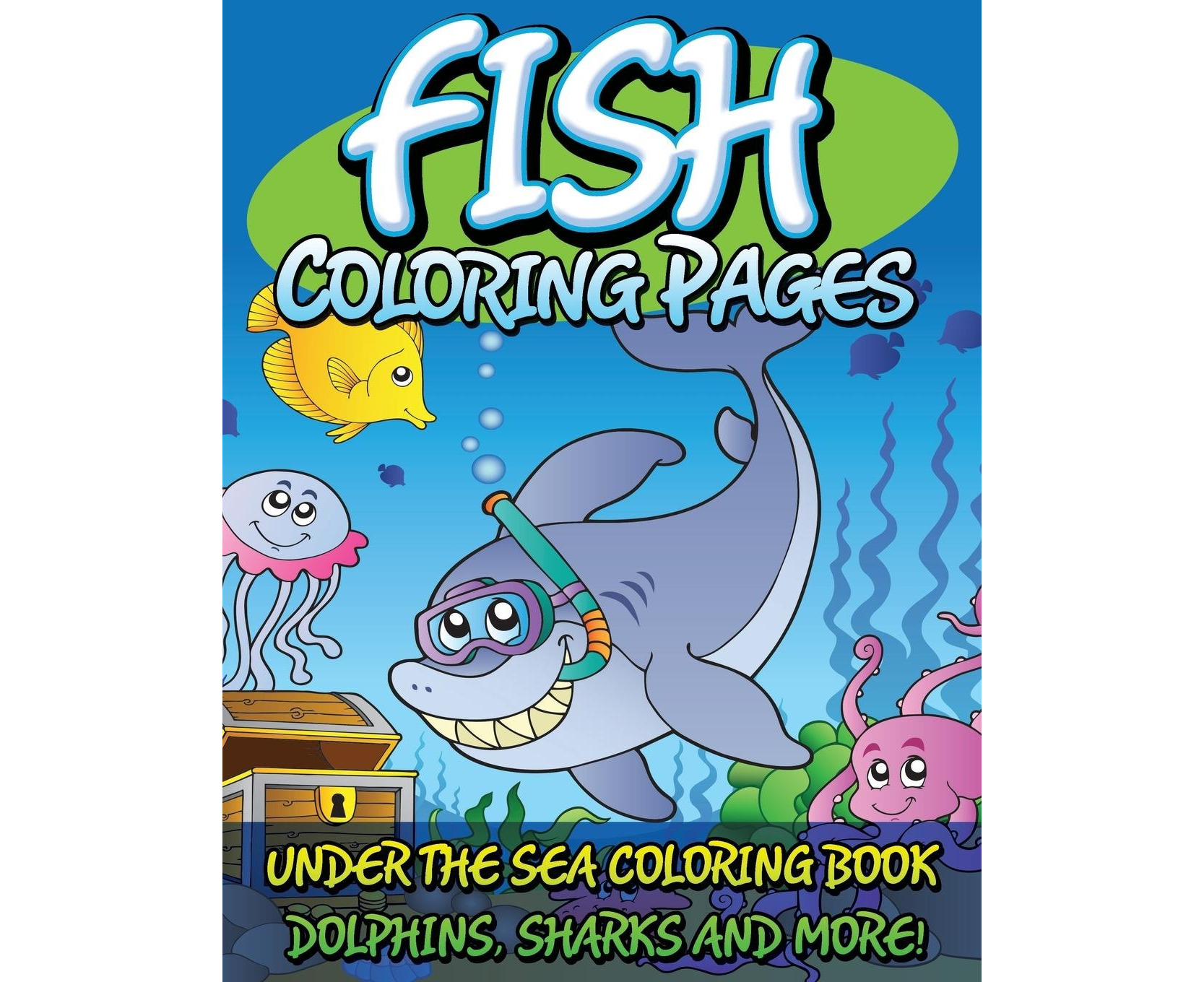 Fish coloring pages under the sea coloring book