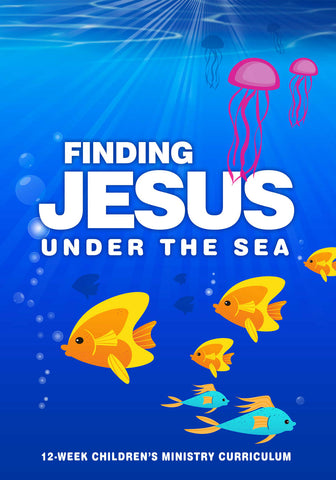 Finding jesus under the sea coloring page