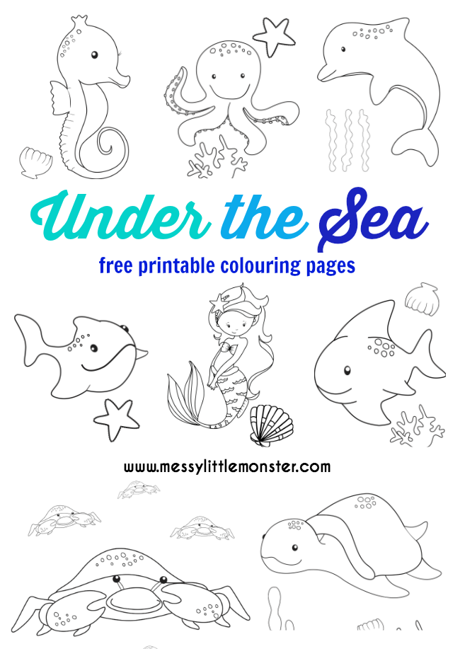 Under the sea colouring pages colouring pages summer coloring pages under the sea