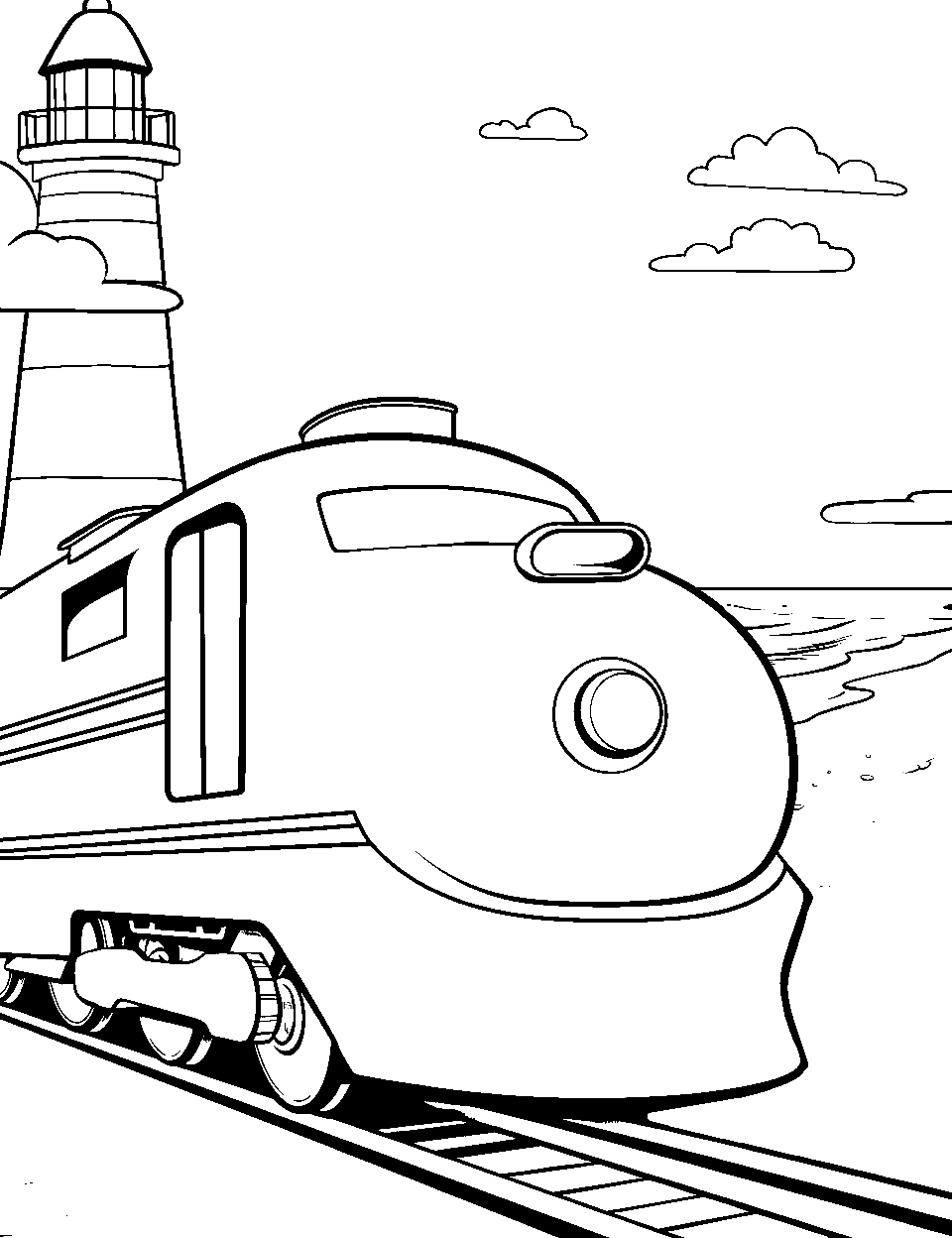 Train coloring pages free printable sheets