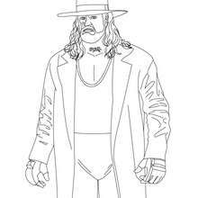 Wrestler undertaker coloring page