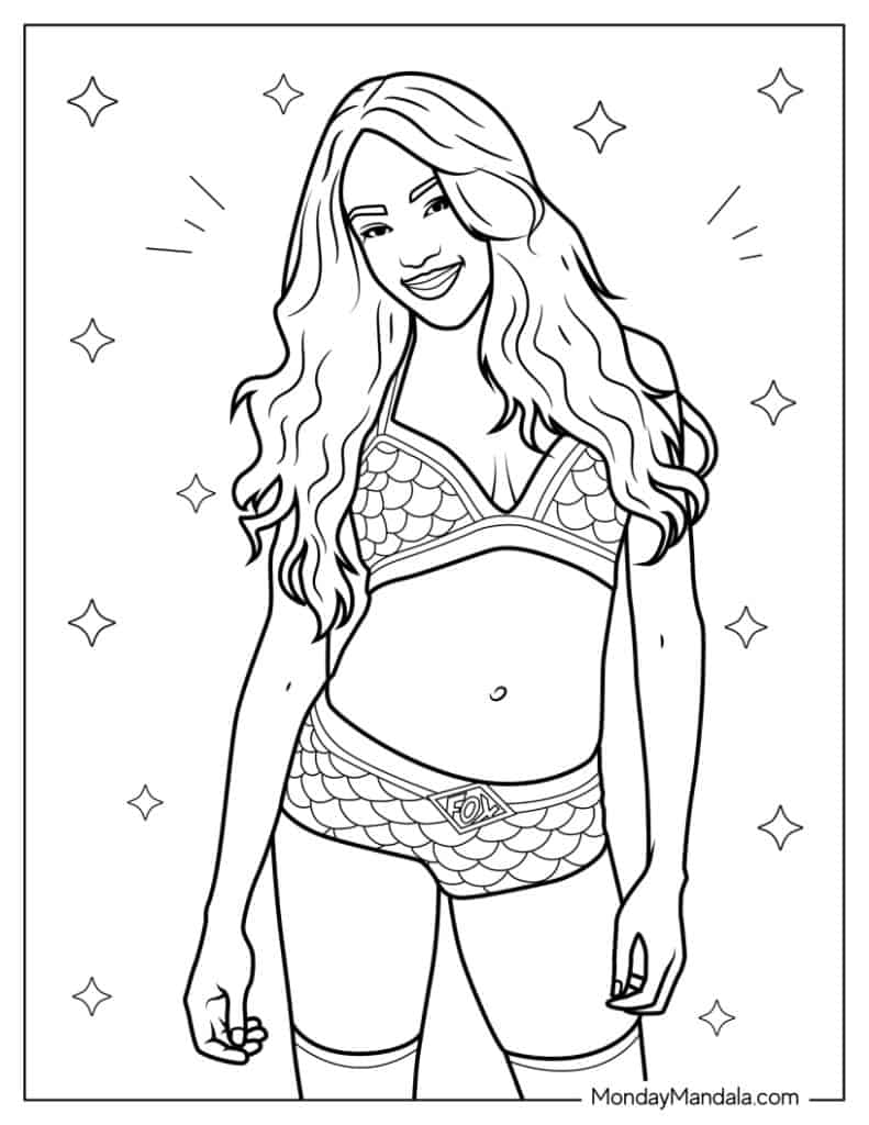 Wrestling wwe coloring pages free pdf printables