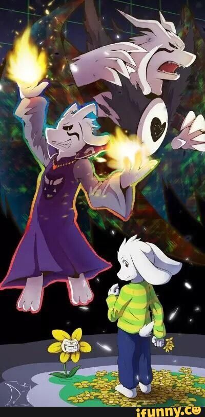 An Asriel wallpaper I made for my phone : r/Undertale