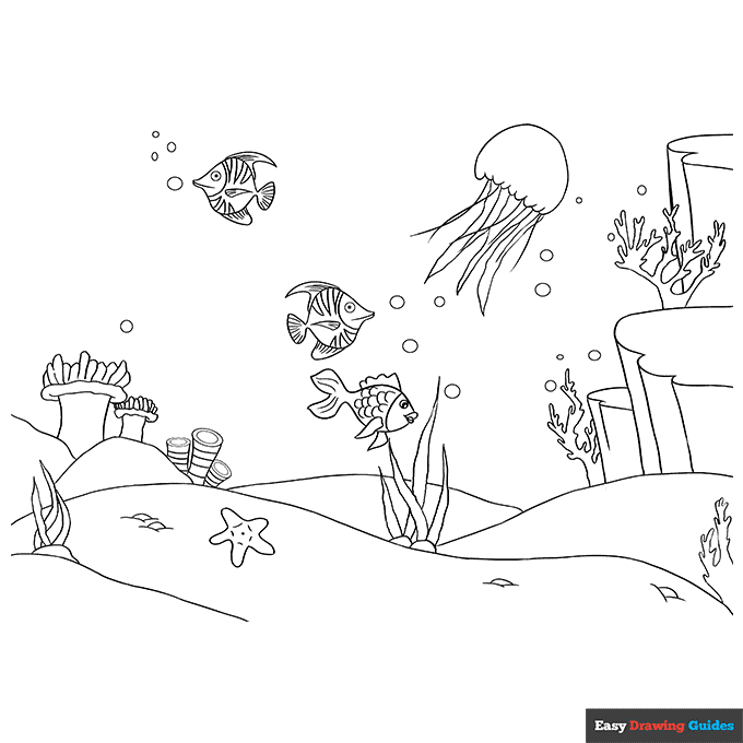 Free printable ocean coloring pages for kids