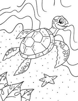 Underwater coloring pages activity worksheets by kidzvilly tpt