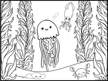 Ocean animals coloring pages