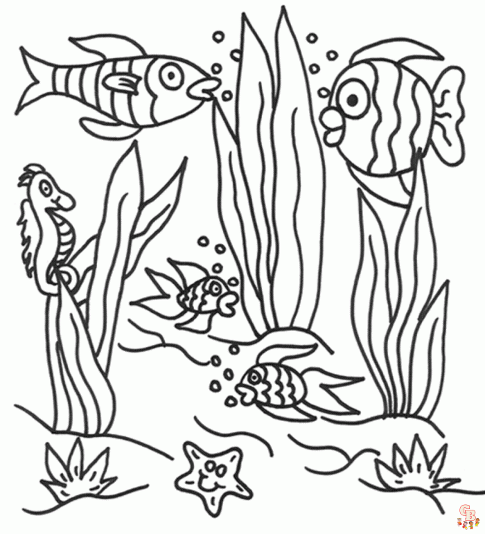 Dive into underwater coloring pages with