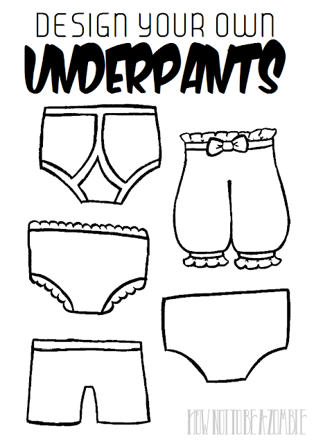 Design Your Own Underwear Coloring Sheets (teacher made)