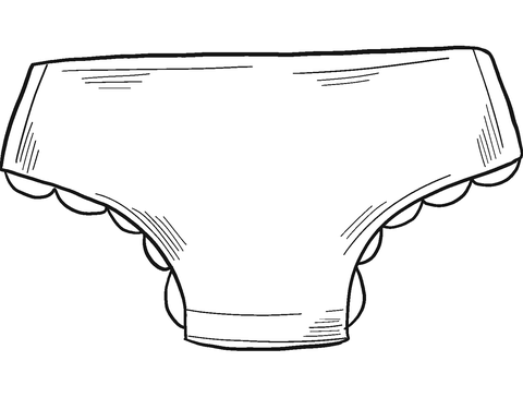 Panties coloring page free printable coloring pages