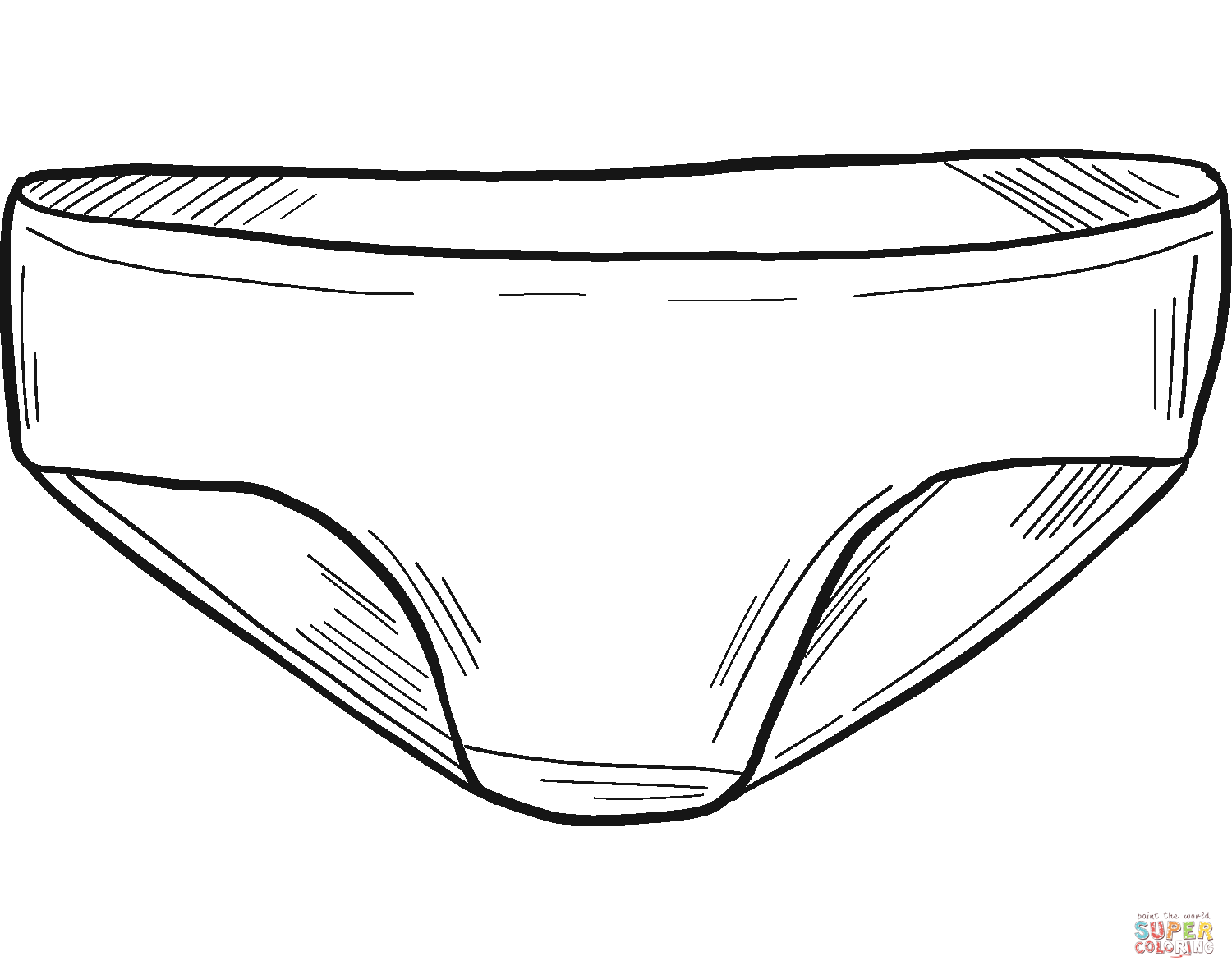 Panties coloring page free printable coloring pages