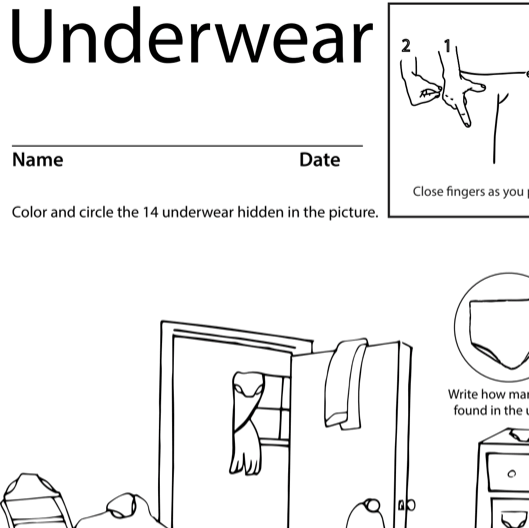 Design Your Own Underwear Coloring Sheets (teacher made)