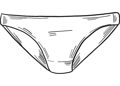 Panties coloring page free printable coloring pages