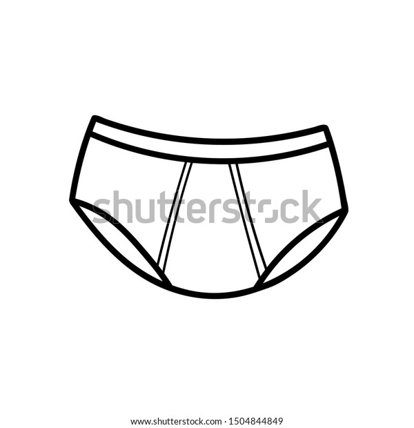 Coloring book children underwear underpants black stock vector royalty free