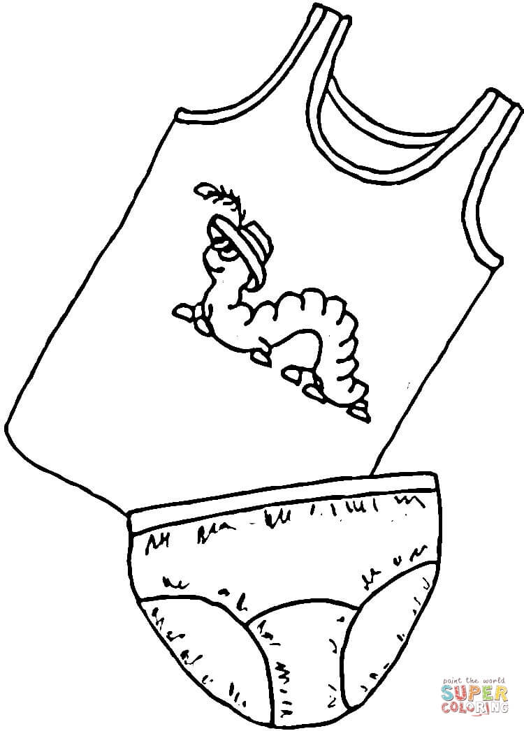 Underwear for kids coloring page free printable coloring pages