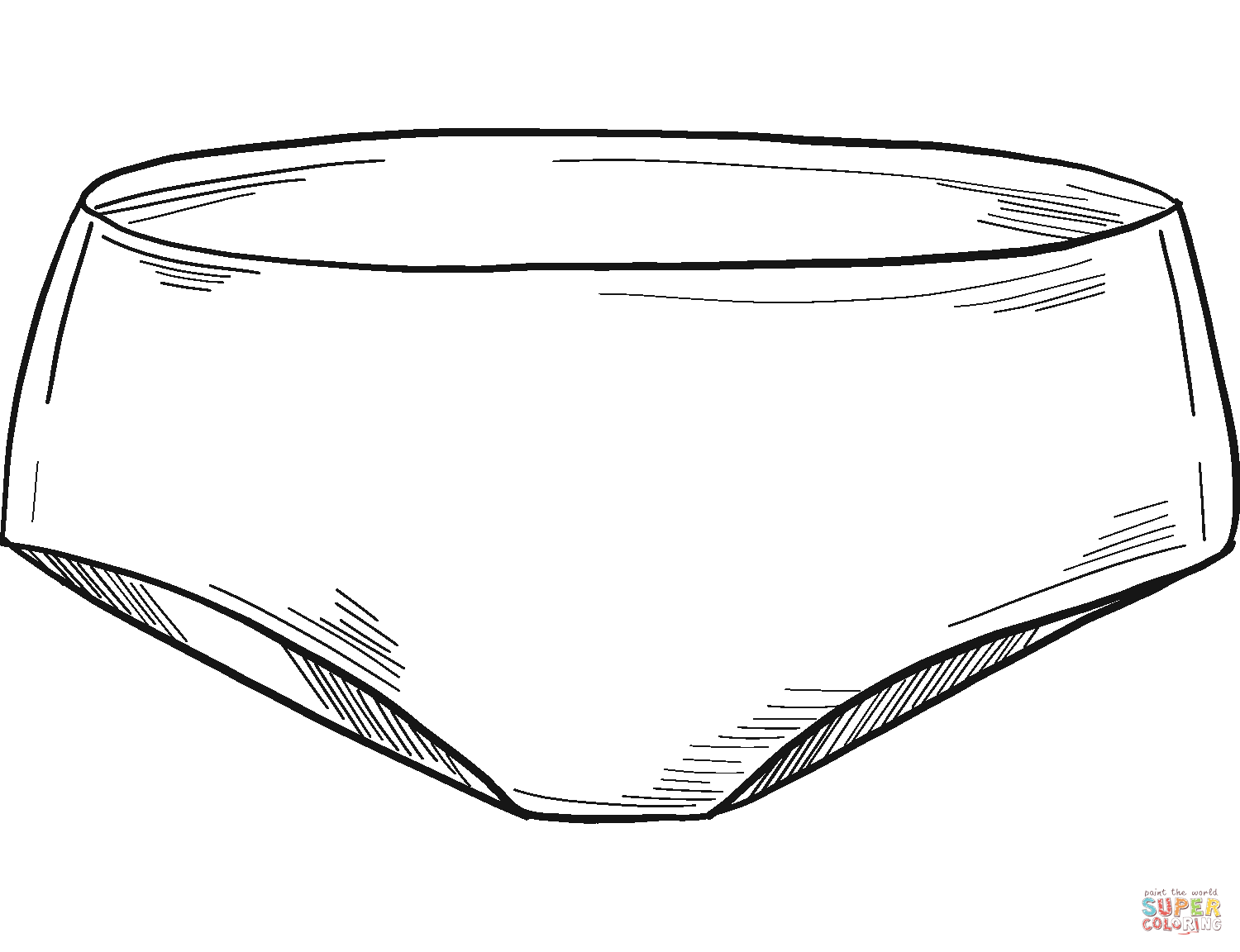 Panties coloring page free printable coloring pages