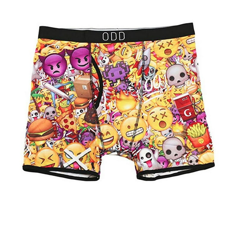 Oddsox mens emoji boxer briefs large multi