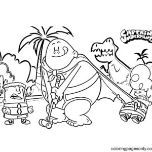 Captain underpants coloring pages printable for free download