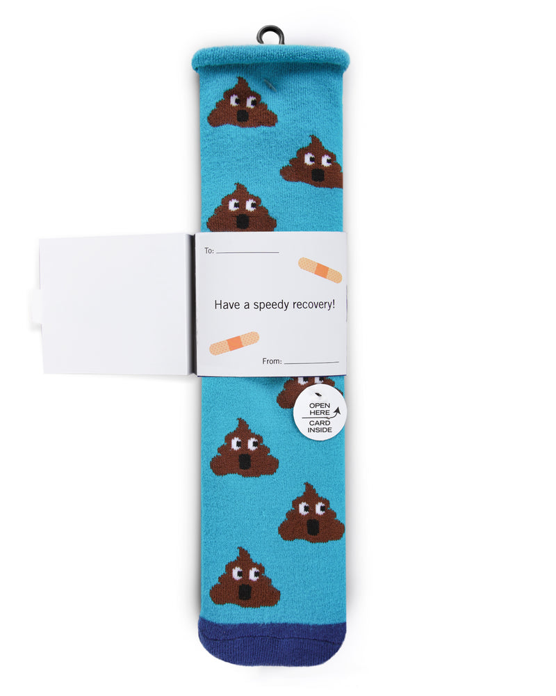 Sorry you feel like poop emoji greeting card crew socks