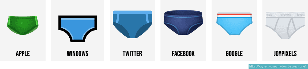 Ð underwear briefs emoji