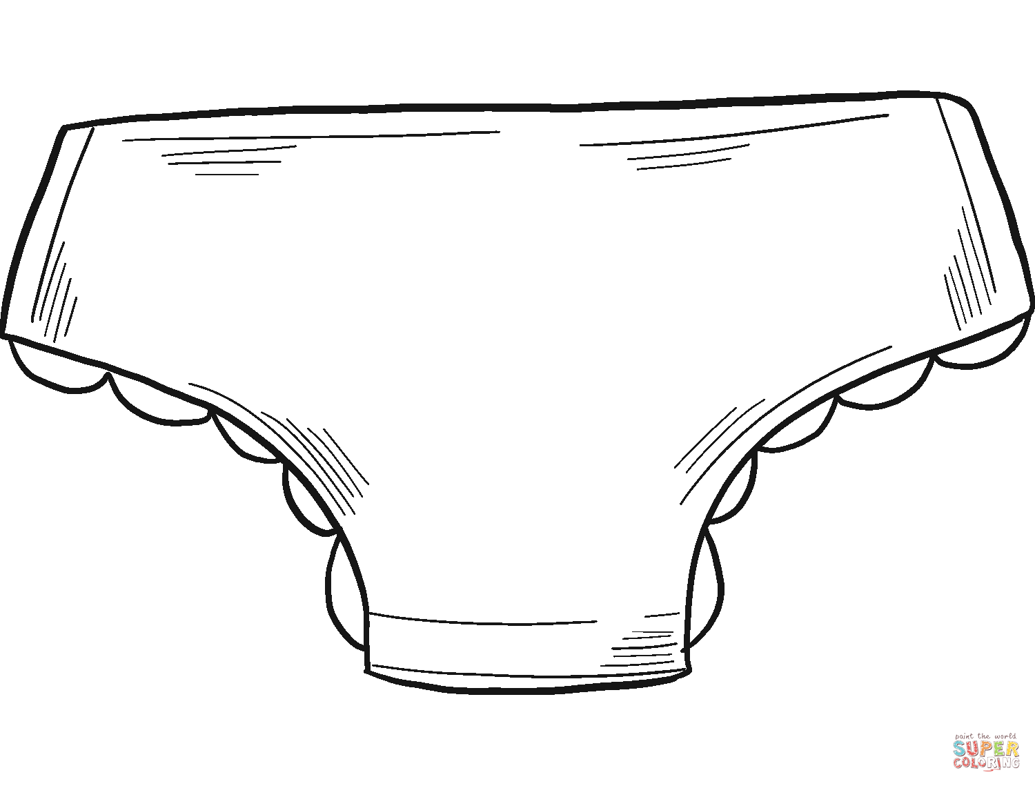 Panties coloring page free printable coloring pages