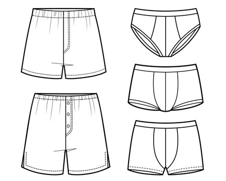 Mens underwear template images â browse photos vectors and video