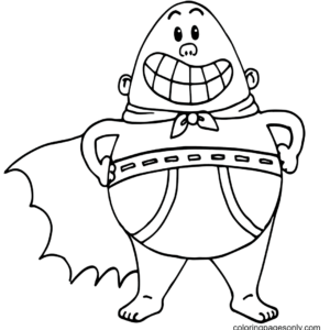 Captain underpants coloring pages printable for free download