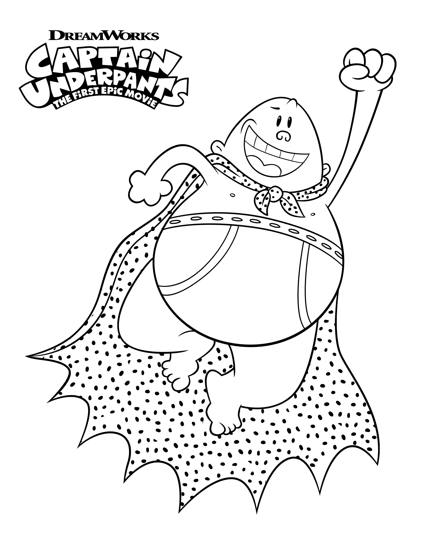 Captain underpants coloring pages