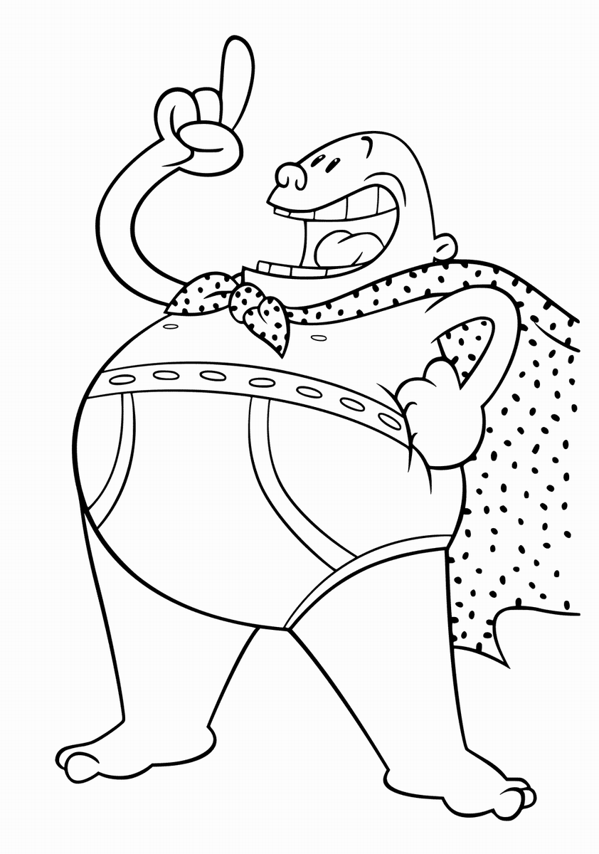 Captain underpants coloring pages