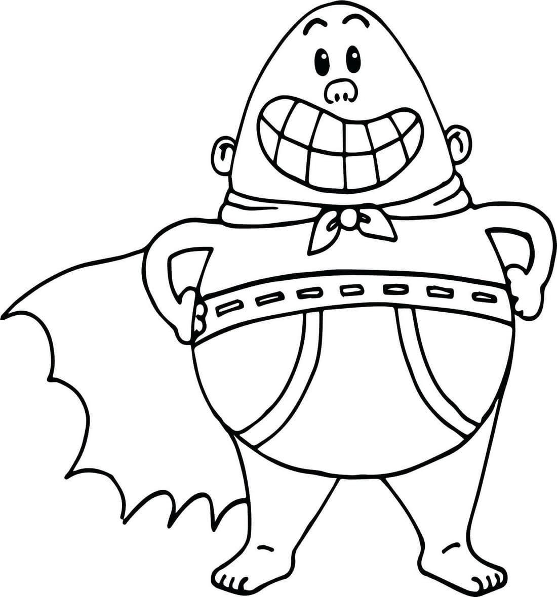 Captain underpants coloring pages