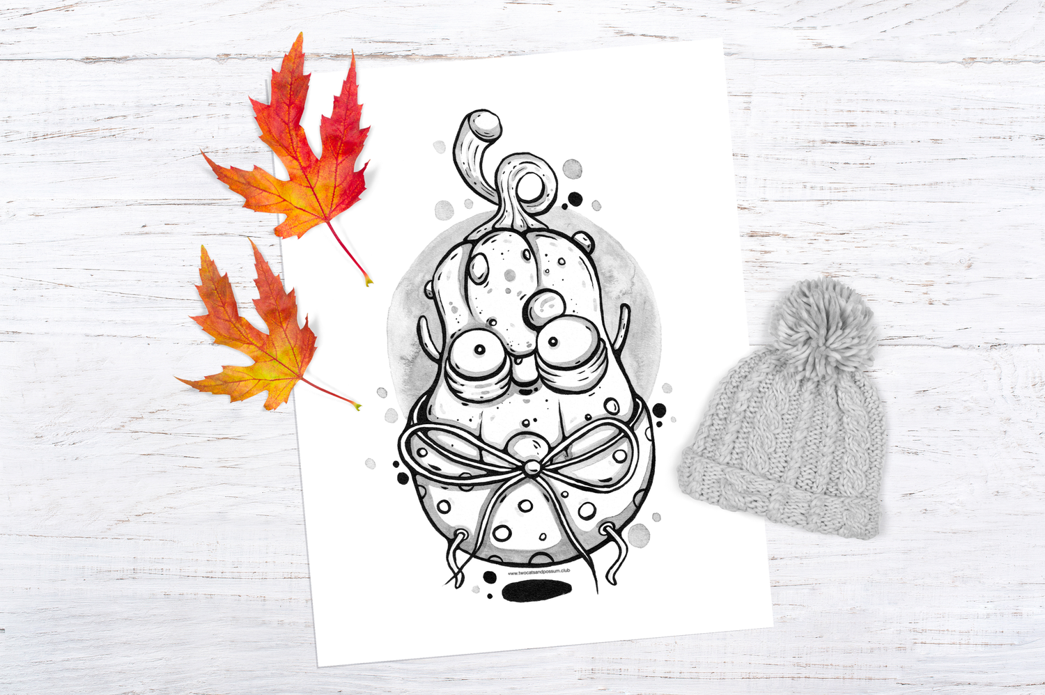 Cute spider in underwear halloween coloring page