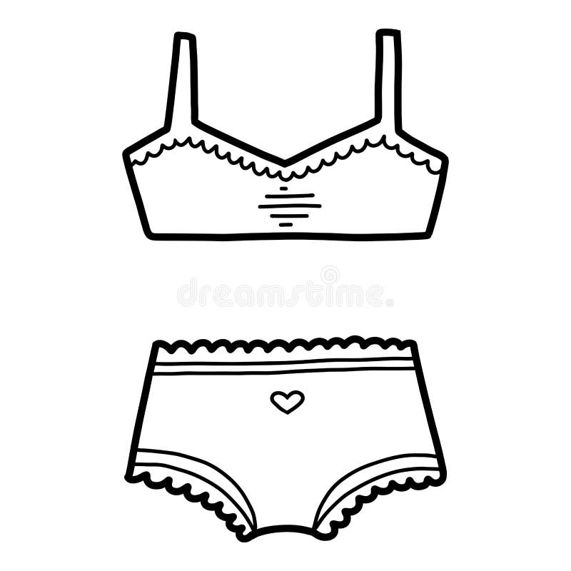 Coloring underwear stock illustrations â coloring underwear stock illustrations vectors clipart