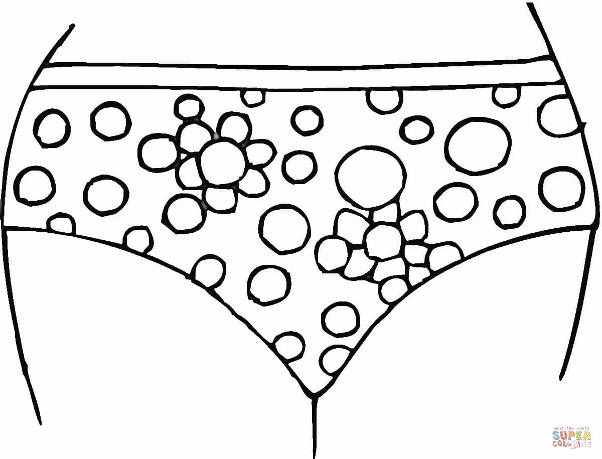 Woman underwear coloring page free printable coloring pages