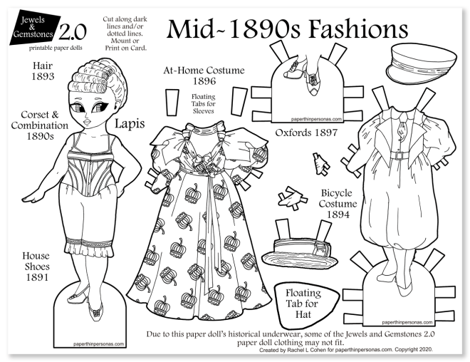 Fashion history with an s paper doll printable