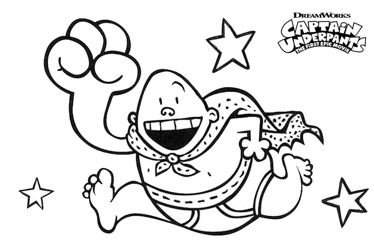 Captain underpants coloring pages