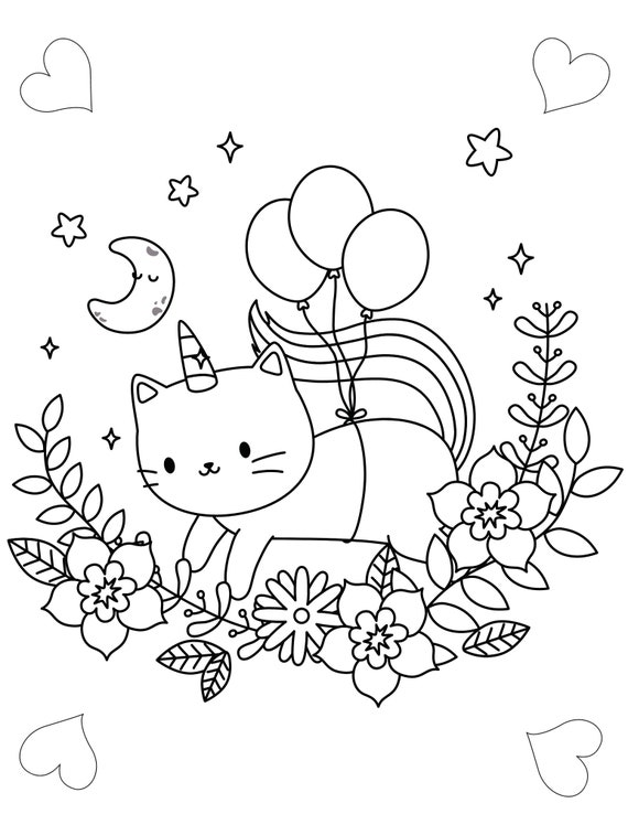 Printable unicat coloring pages for children the cutest unicats unicat coloring book for kids